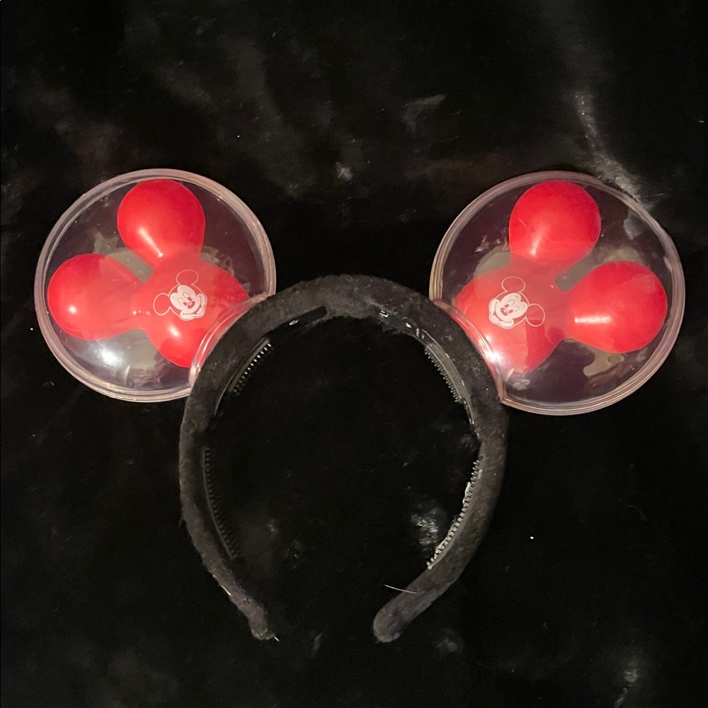 Disney Parks Mickey Mouse Ears BEST DAY EVER Light Up Red Balloon Headband